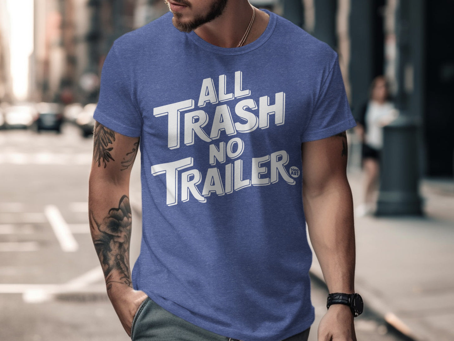 All Trash No Trailer Graphic Printed Shirt product