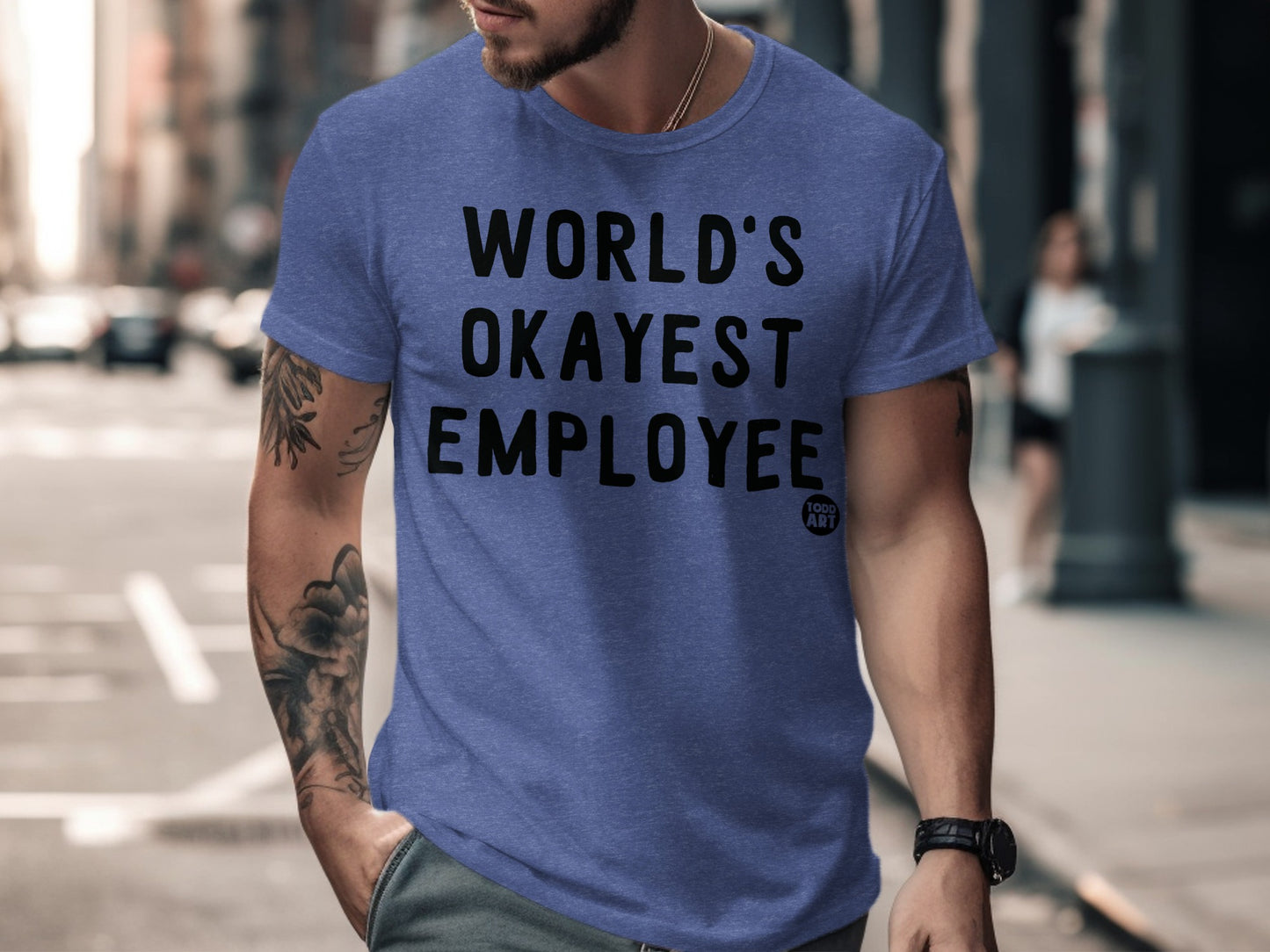 World's Okayest Employee Graphic T-Shirt product type