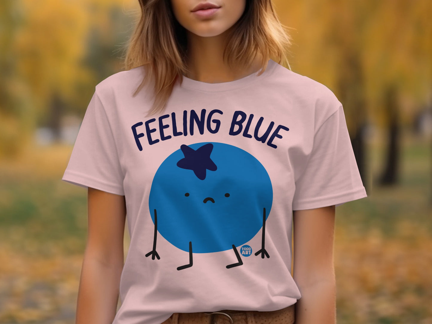 Feeling Blue Cute Blueberry Graphic T-shirt product