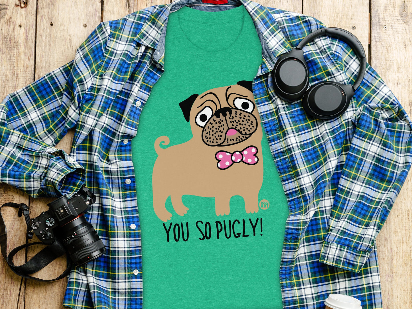 Cute Pug Graphic Tee You So Pugly T-shirt product