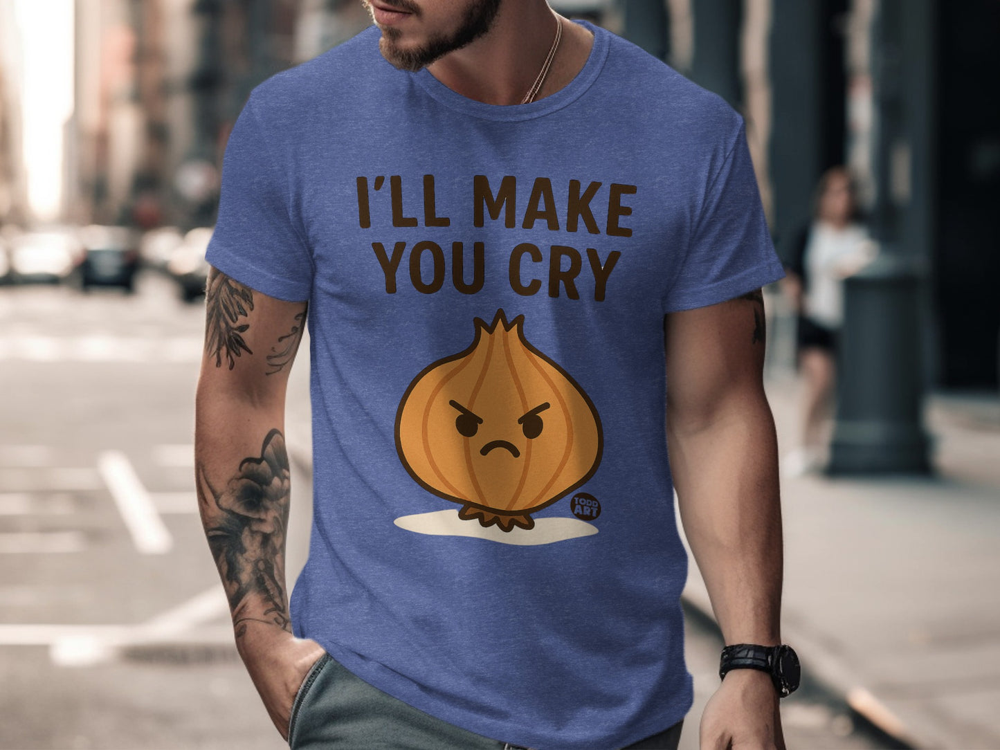 I'll Make You Cry Angry Onion Graphic Tee