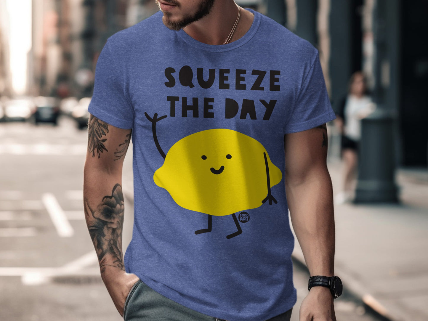 Squeeze The Day Lemon Graphic Print T-shirt product