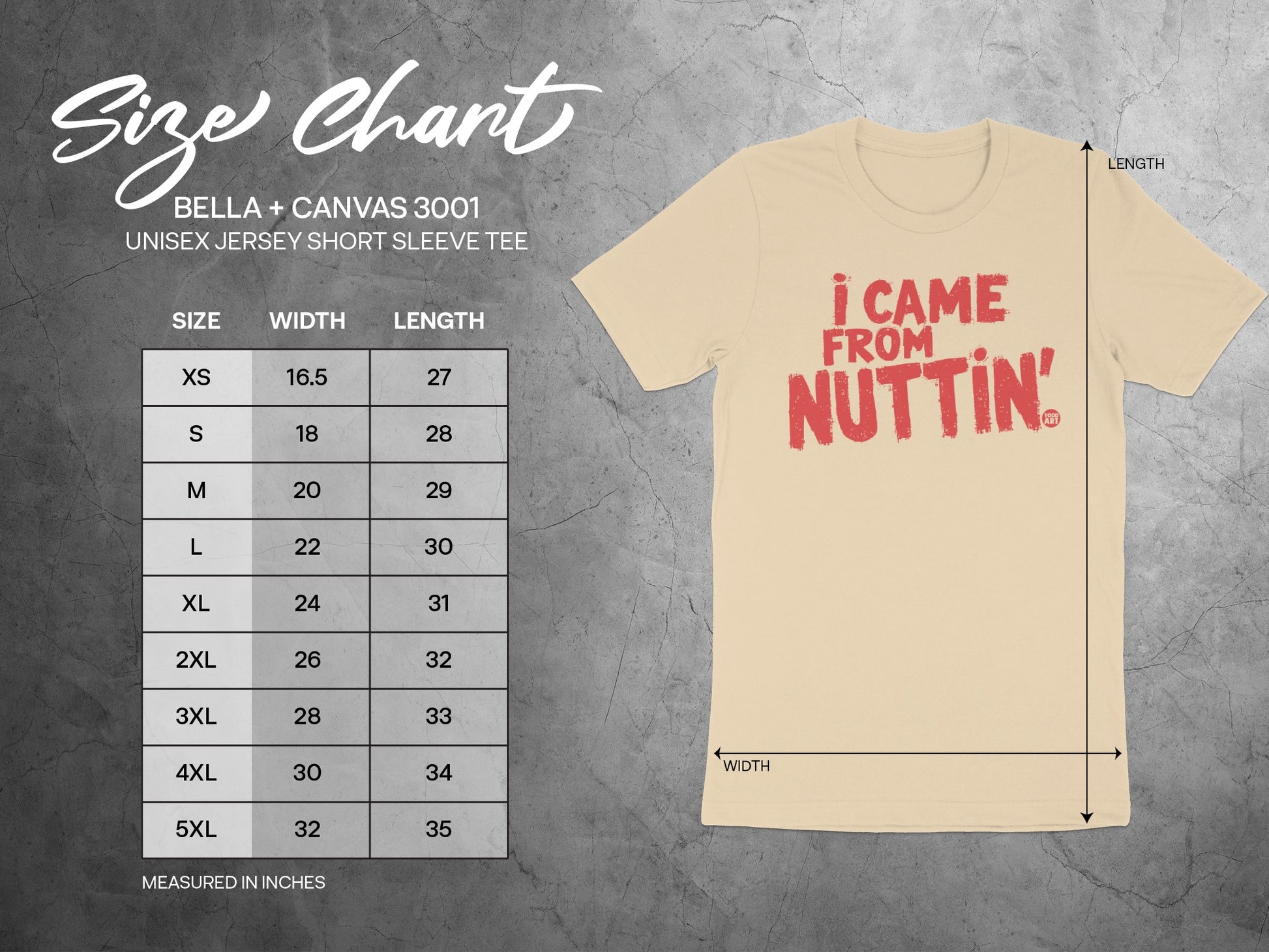 I Came From Nuttin' Unisex Jersey Short Sleeve Tee product type