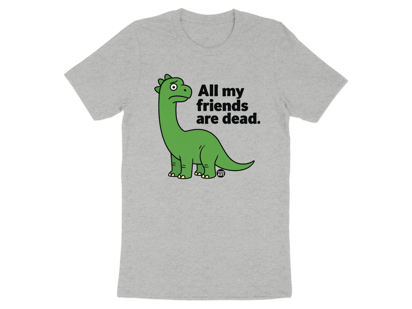All My Friends Are Dead Dinosaur Graphic T-shirt product type