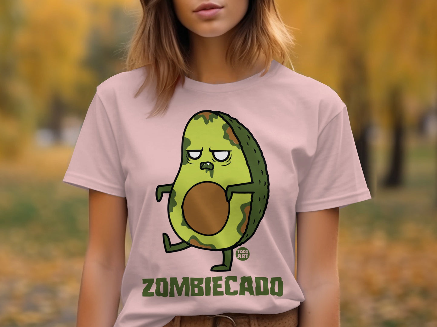 Funny Zombicado Avocado Graphic T-Shirt Product