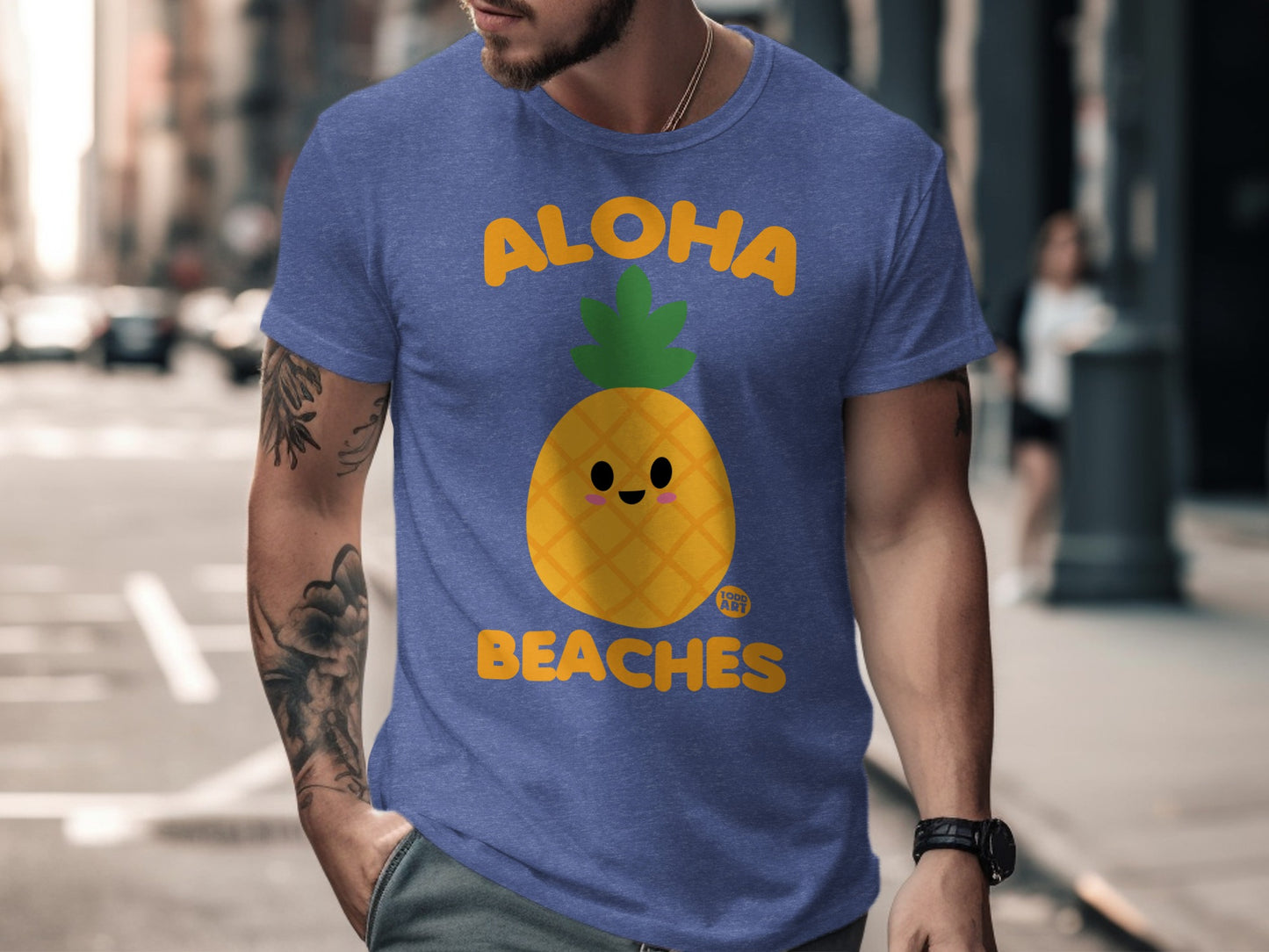 Aloha Beaches Pineapple Graphic T-Shirt product type