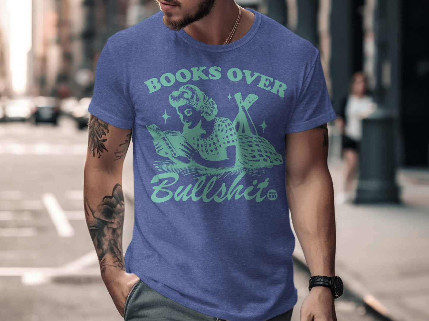 Books Over Bullshit Graphic T-Shirt product