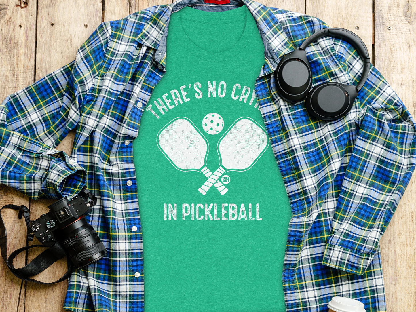 There's No Crying in Pickleball T-shirt