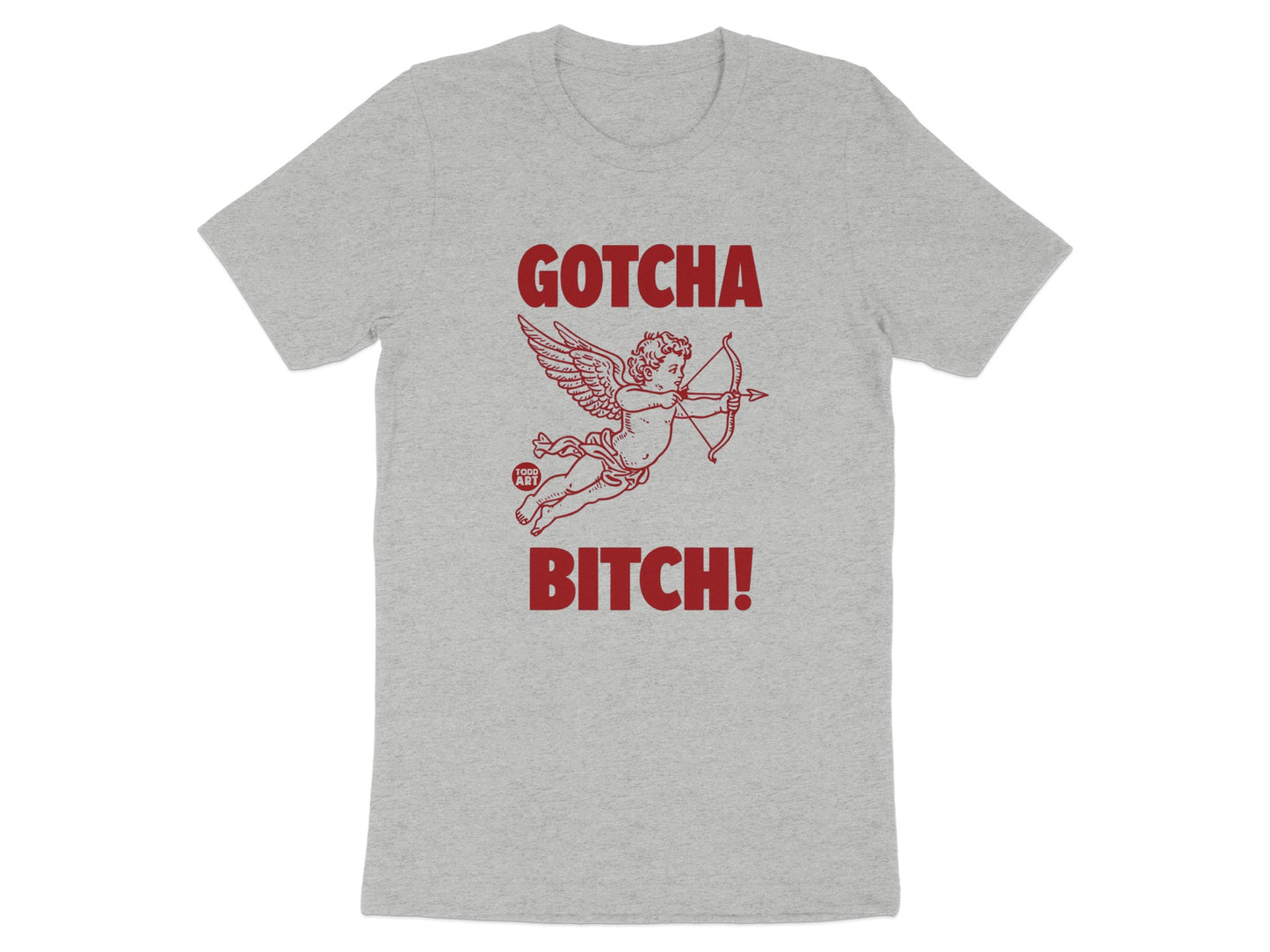 GOTCHA BITCH Angel Cupid Archer Graphic T-shirt
