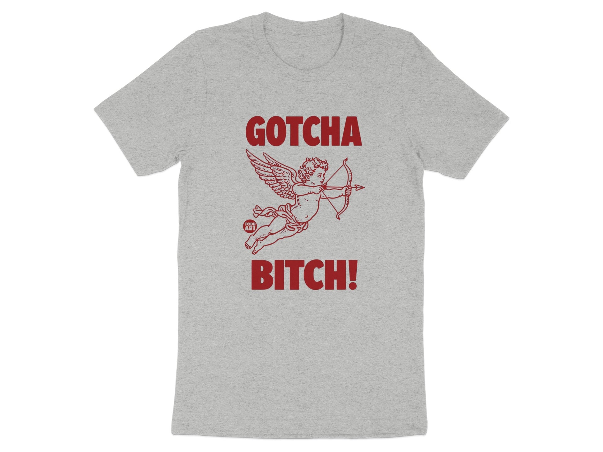 GOTCHA BITCH Angel Cupid Archer Graphic T-shirt