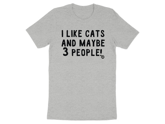 I Like Cats And Maybe 3 People Graphic T-Shirt product type
