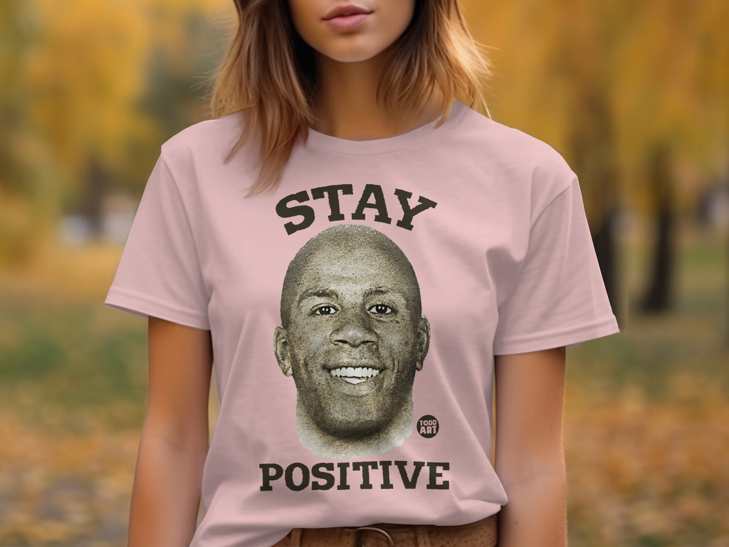 Stay Positive Graphic Tee Shirt for Motivational Style