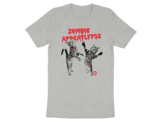 Zombie Apocalypse Cats Graphic Unisex T-Shirt