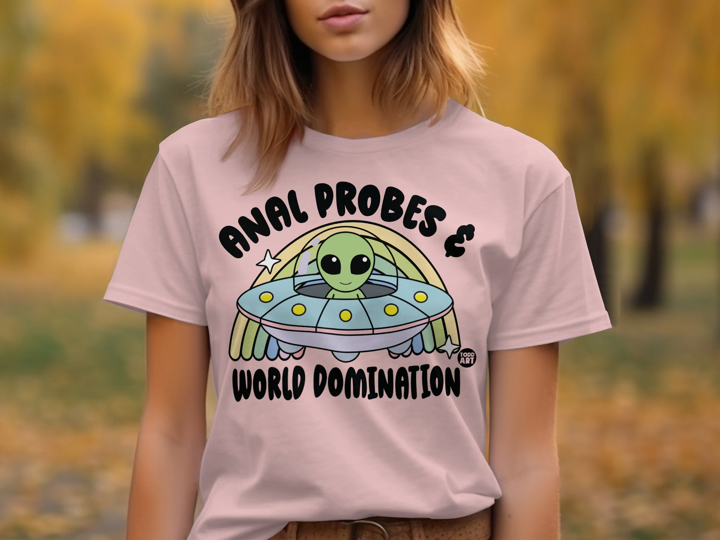 Anal Probes & World Domination Graphic T-shirt product