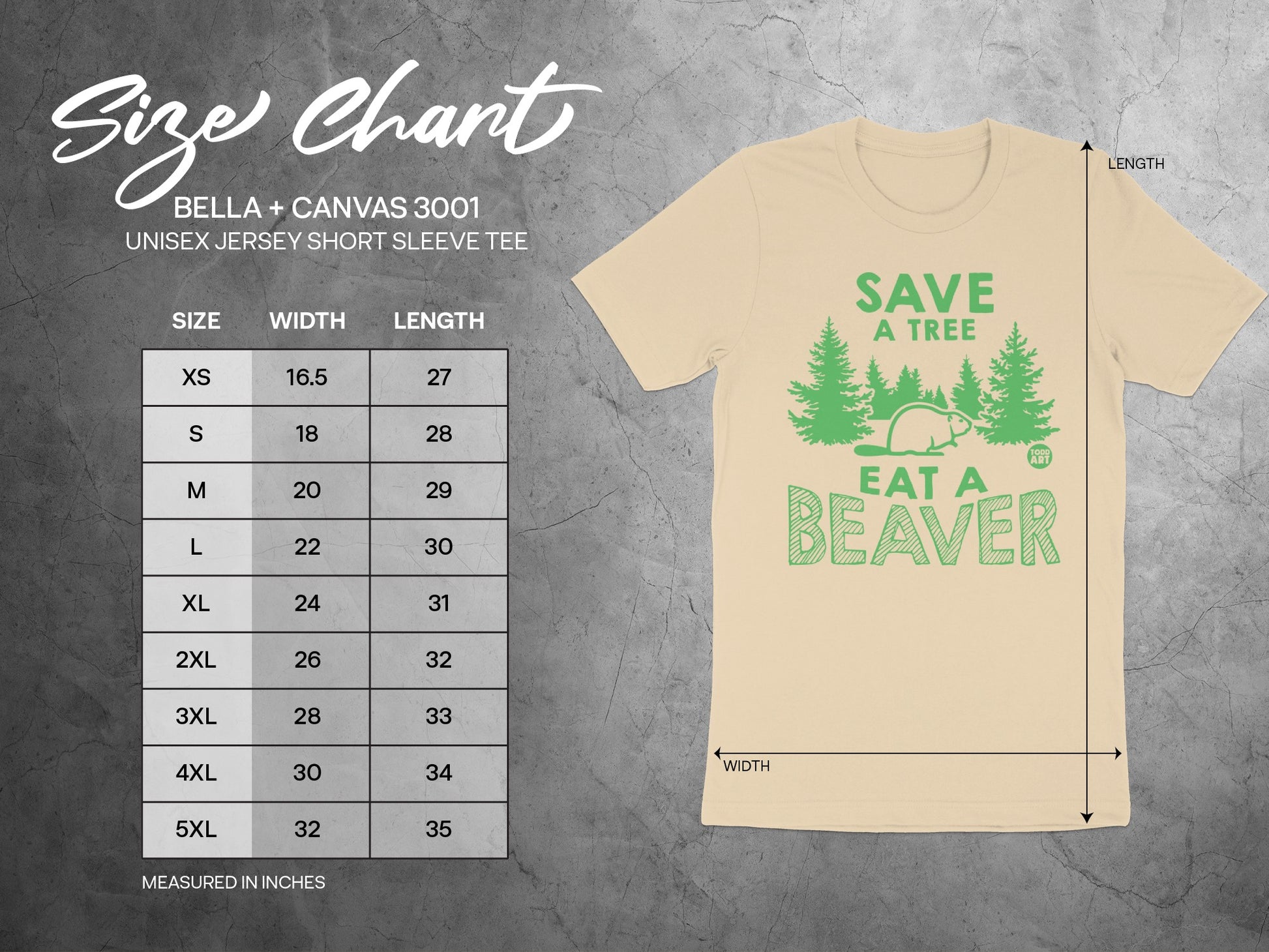 Save A Tree Eat A Beaver Short Sleeve Tee product