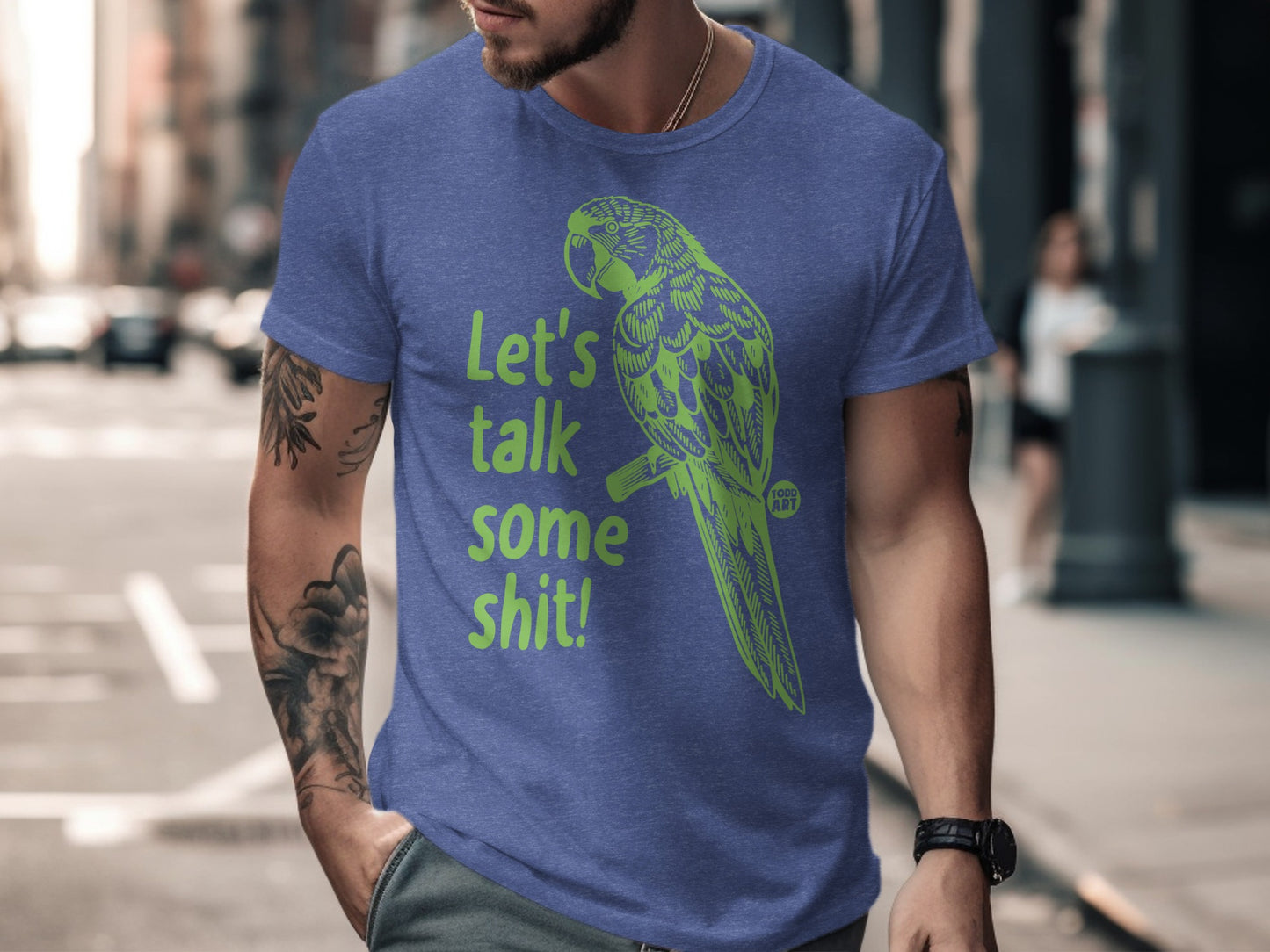 Funny Parrot Graphic T-Shirt for Humorous Fashion product