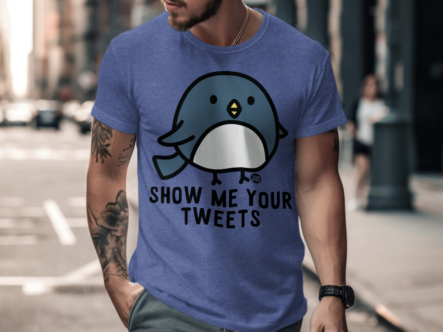 Show Me Your Tweets Blue Bird Graphic T-shirt product
