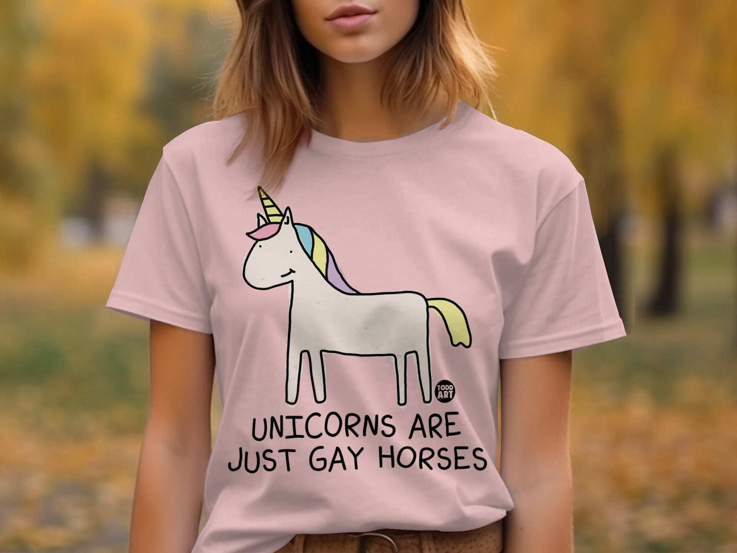 Unicorns Are Just Gay Horses Graphic Tee