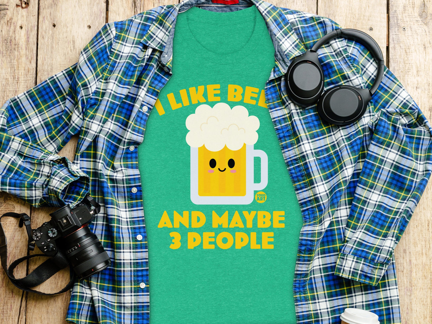 I Like Beer and Maybe 3 People T-Shirt product