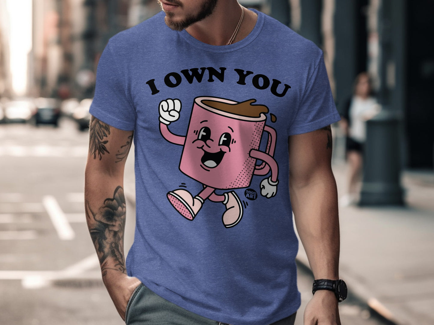 I Own You Graphic Blue Men's T-shirt product