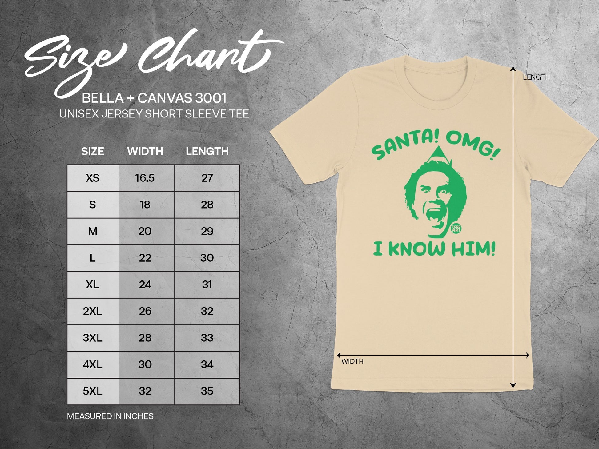 Santa! OMG! I Know Him Short Sleeve Tee product