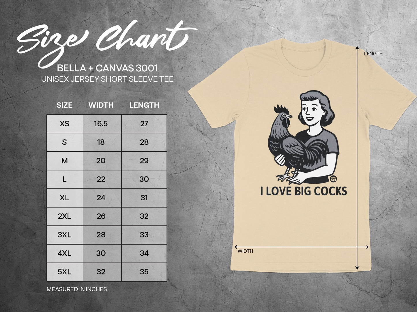 I Love Big Cocks Graphic Unisex Jersey Short Sleeve Tee product