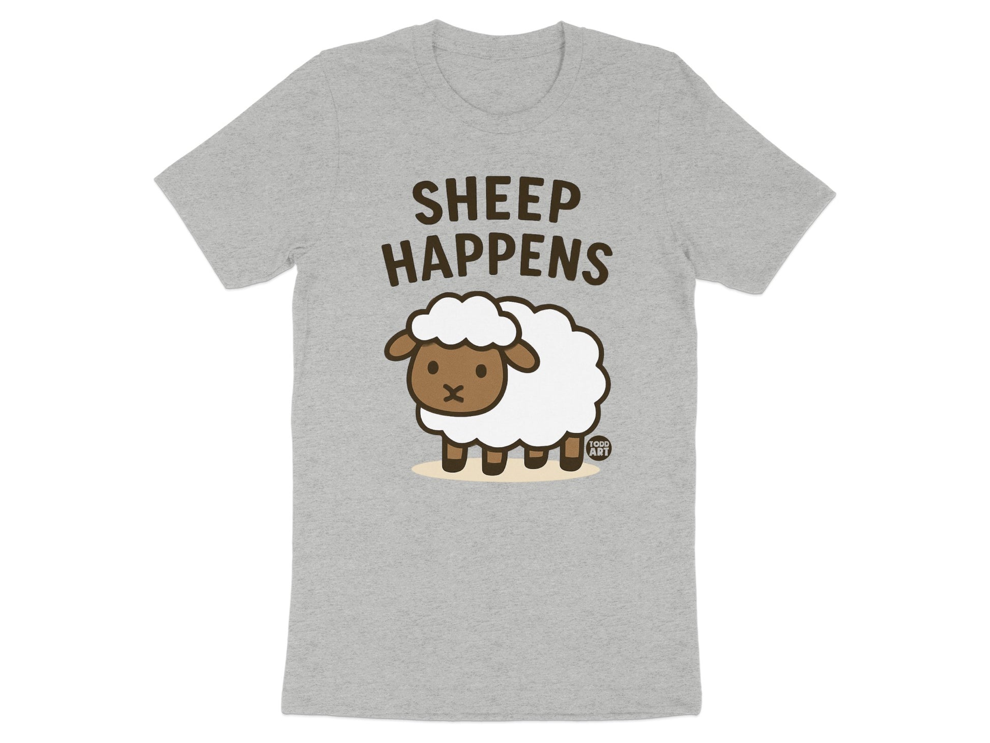 Sheep Happens Funny Graphic Tee Shirt product type