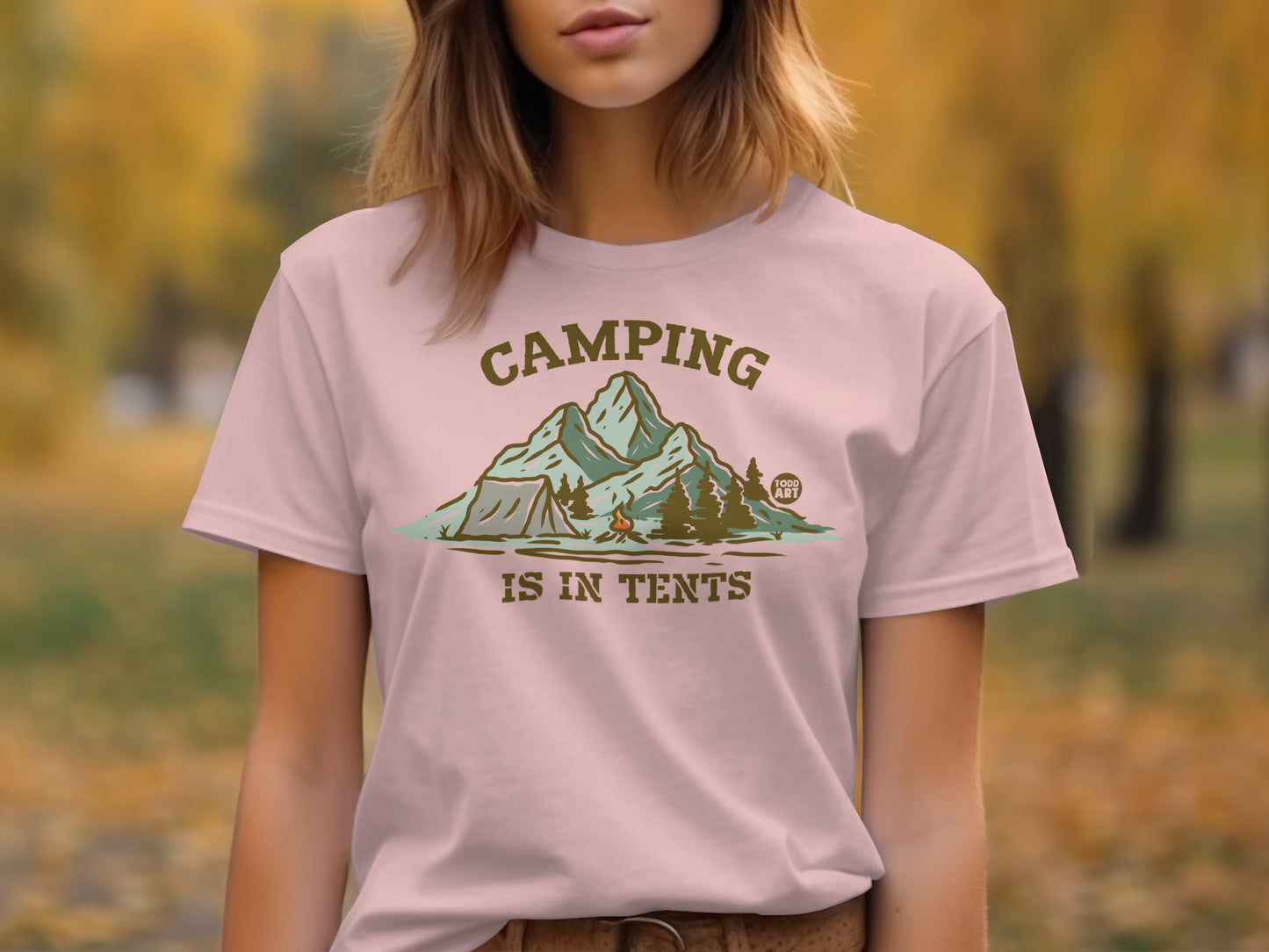 Camping Is In Tents Graphic Tee product