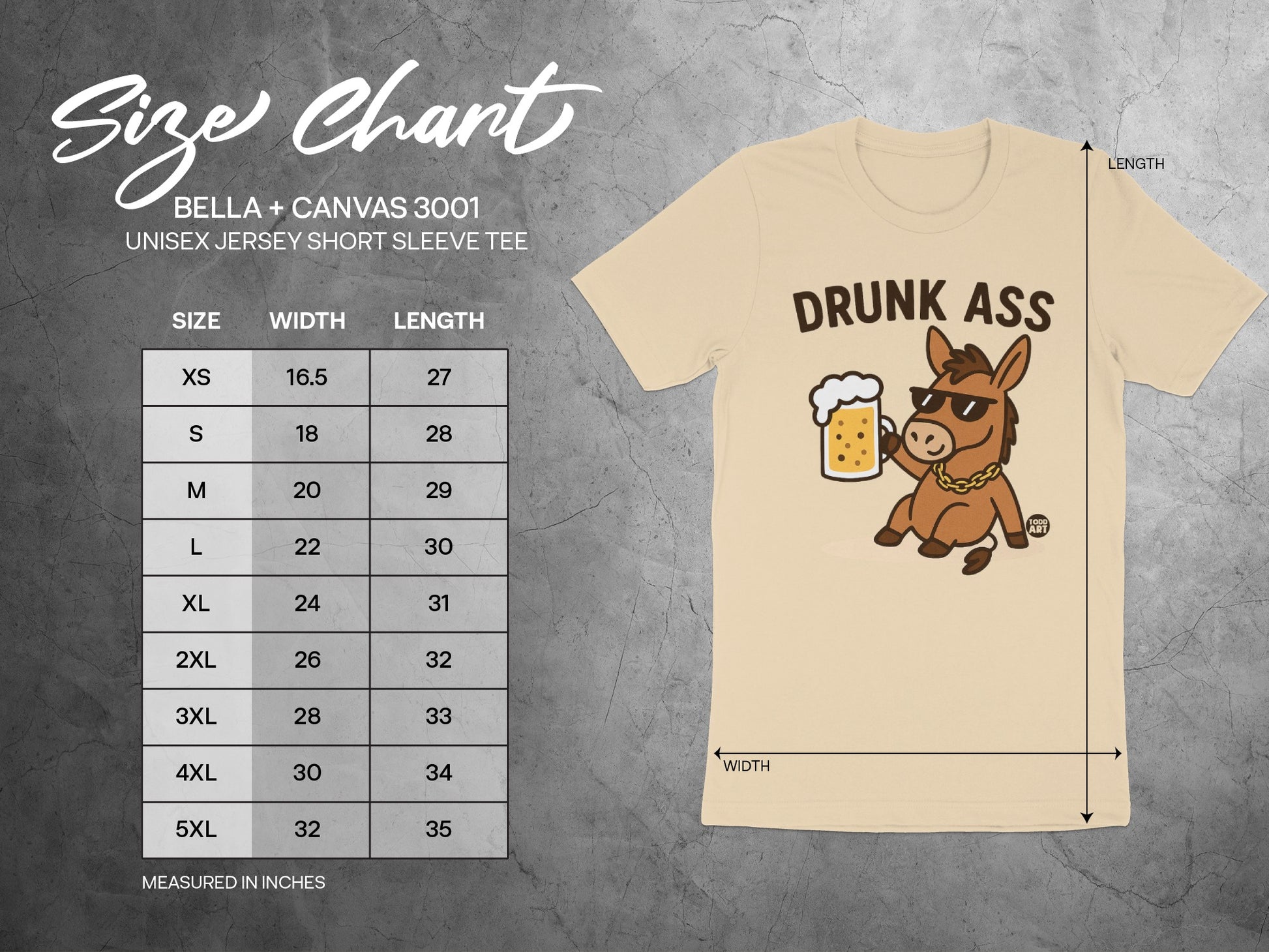 Funny Donkey with Beer Graphic Unisex Short Sleeve Tee product
