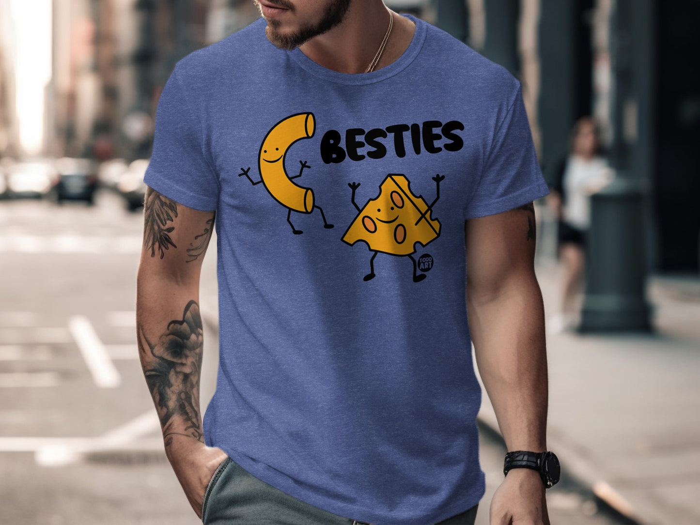 Macaroni and Cheese Besties Graphic Tee Shirt product