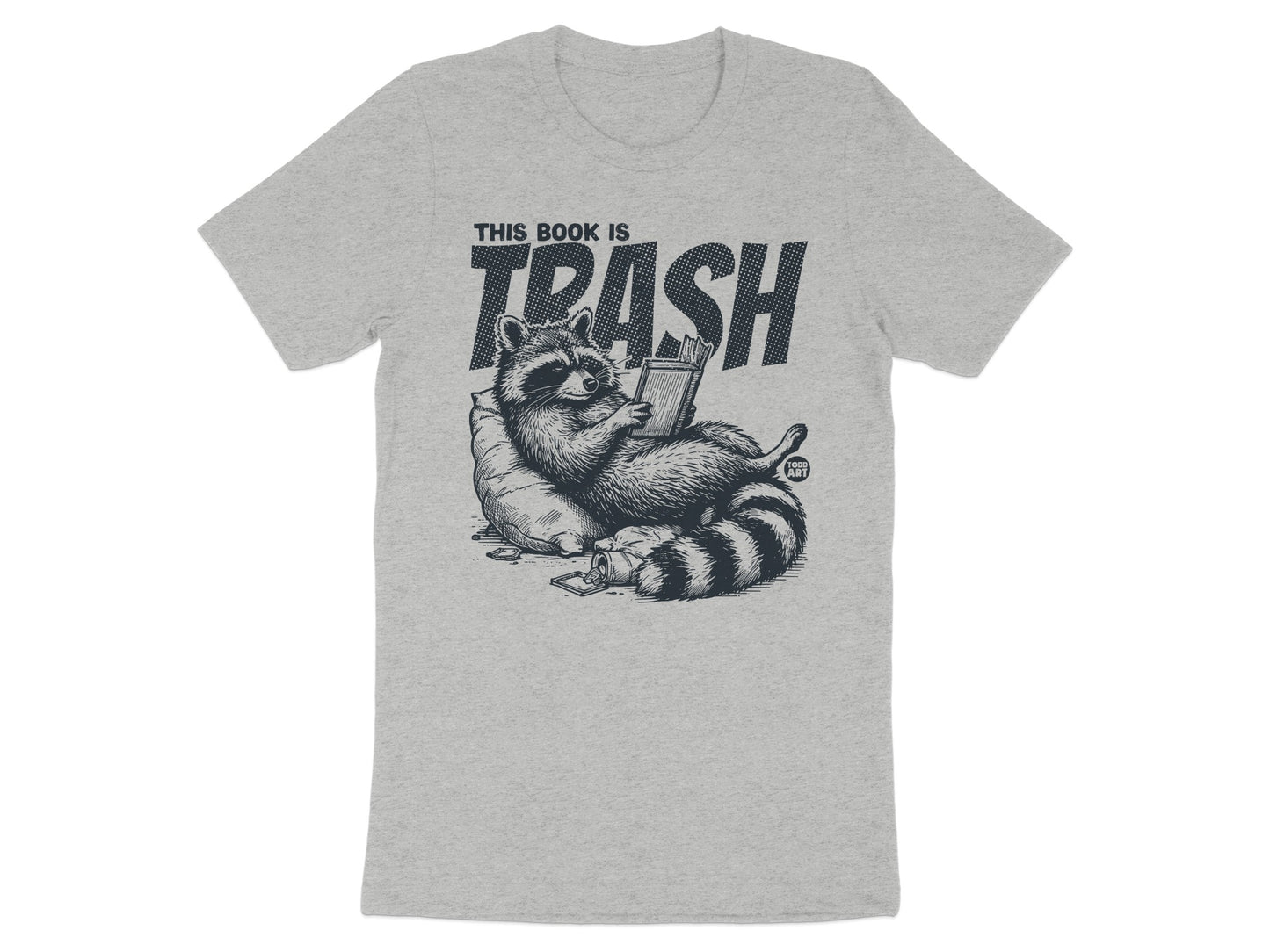 This Book Is Trash Raccoon Graphic T-Shirt product type