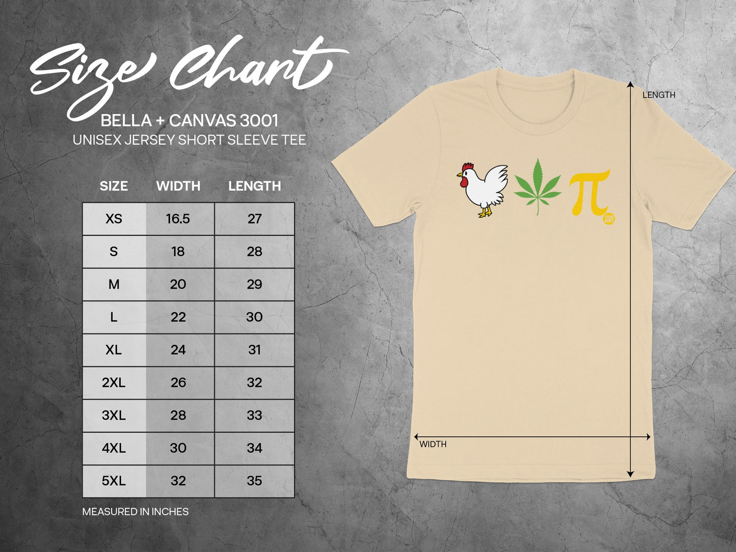 Funny Math and Nature Design Unisex Jersey Tee product