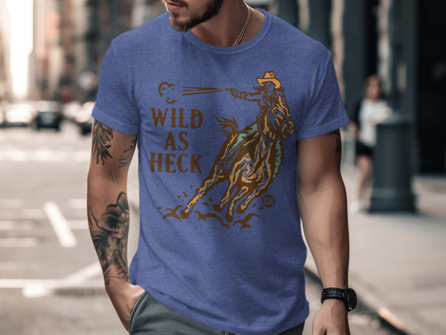 Wild As Heck Cowboy Graphic T-Shirt product