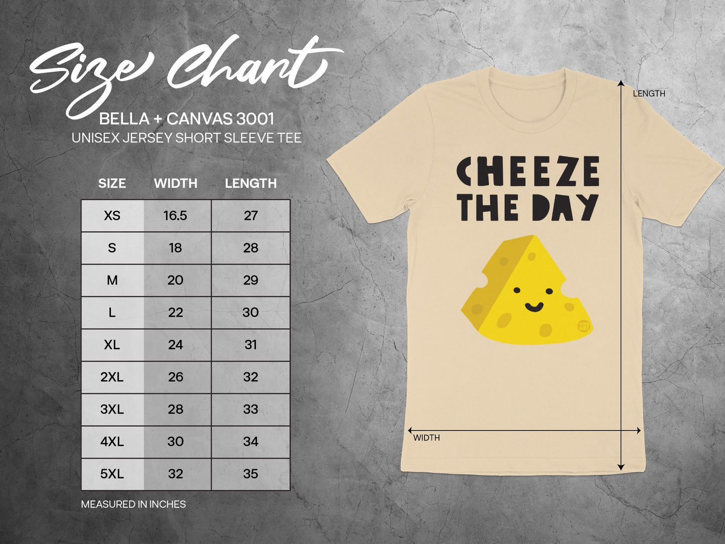 Cheeze The Day Graphic Unisex Jersey Short Sleeve Tee product