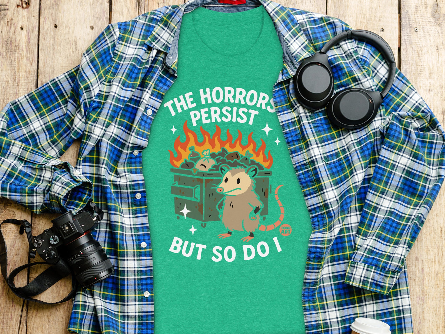 The Horrors Persist But So Do I Graphic T-Shirt