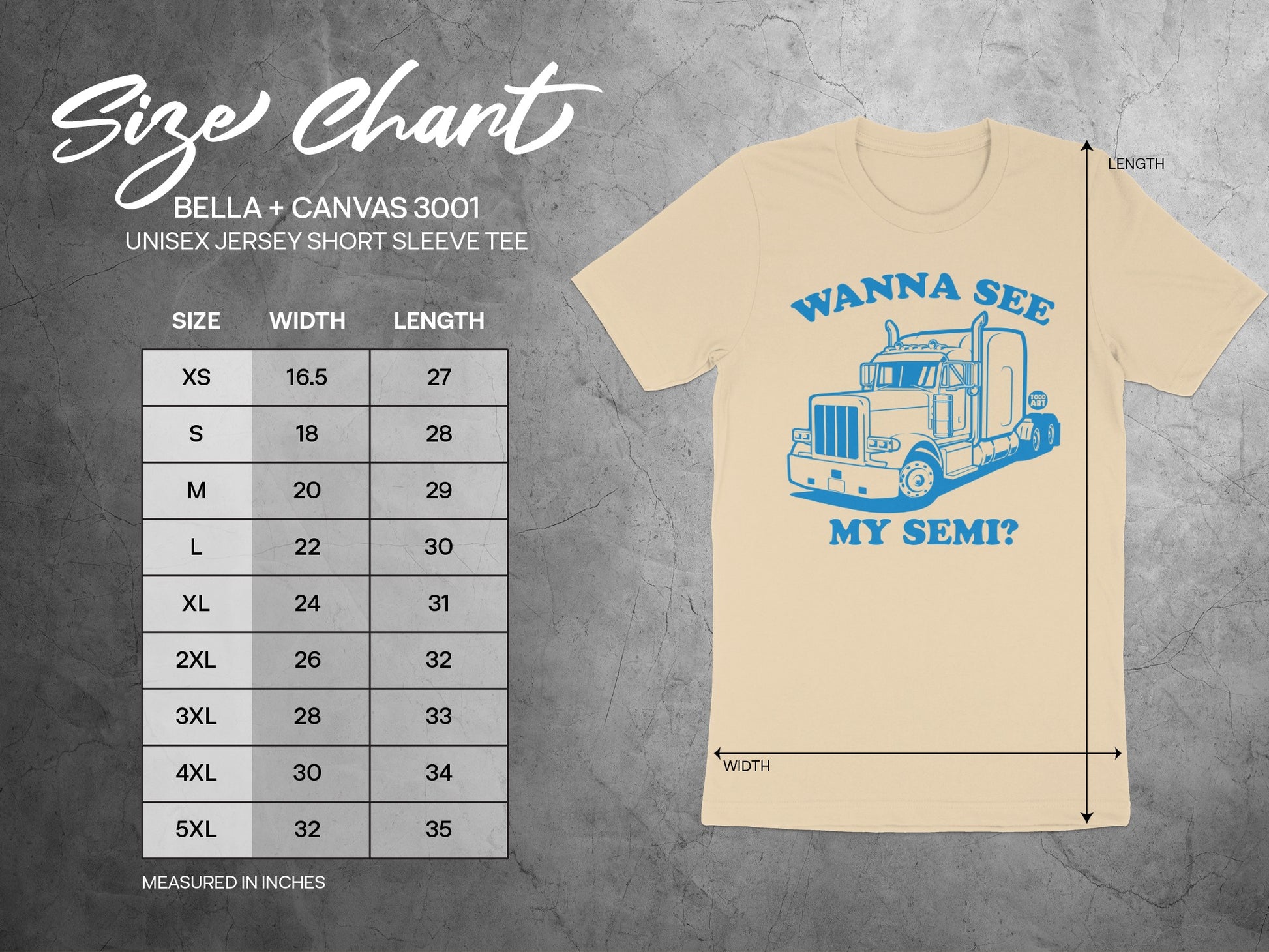 Wanna See My Semi? Unisex Jersey Short Sleeve Tee product