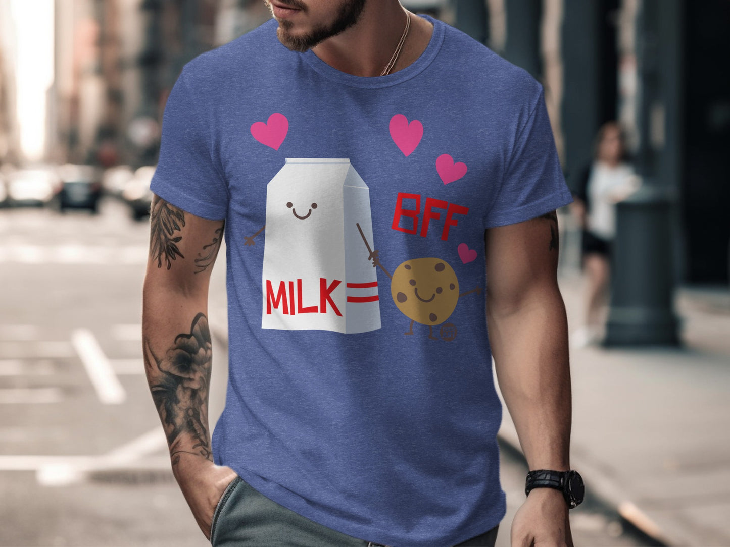 Milk and Cookie Best Friends BFF Graphic T-shirt product