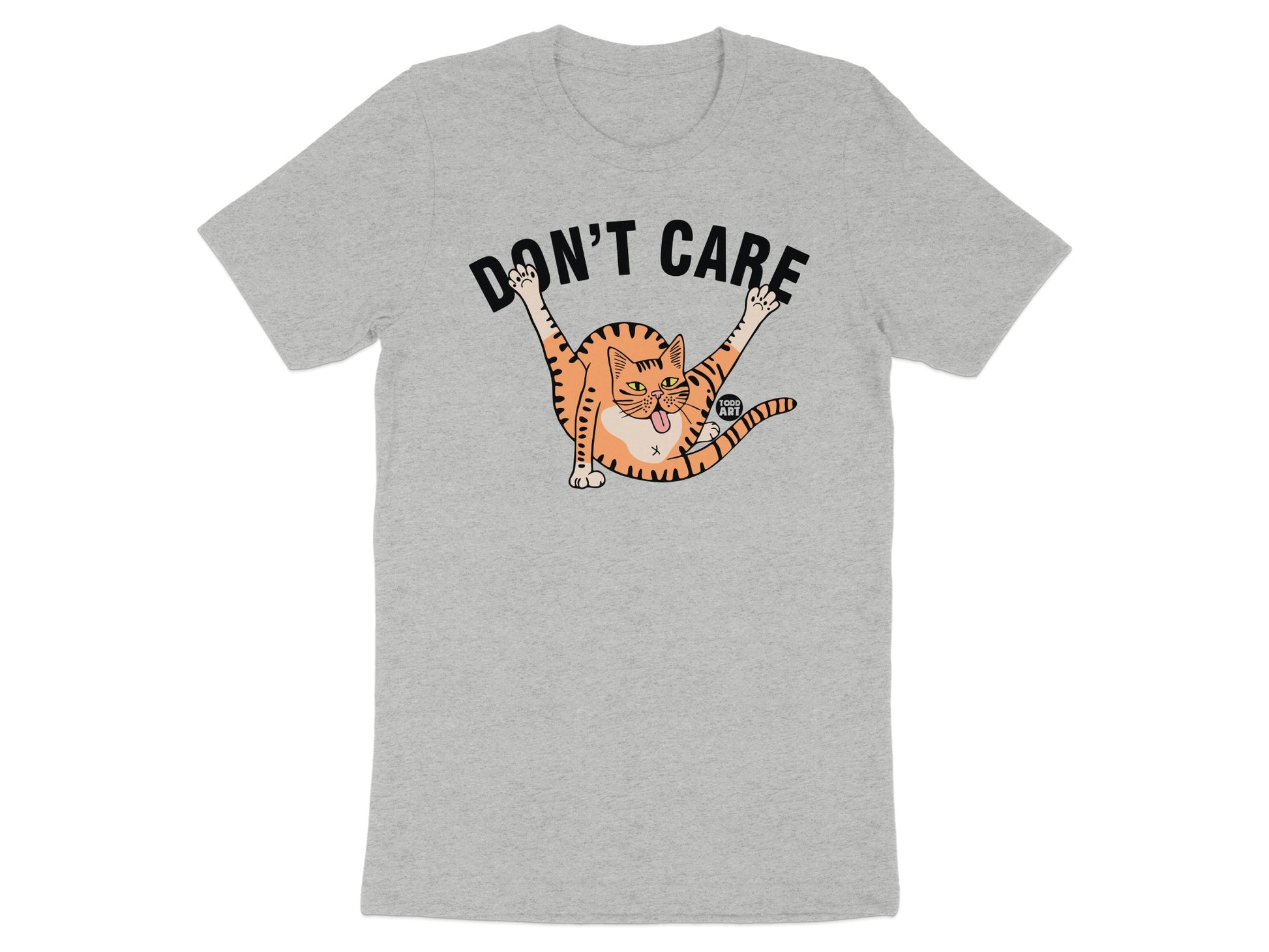 Don't Care Funny Cat Graphic T-Shirt product