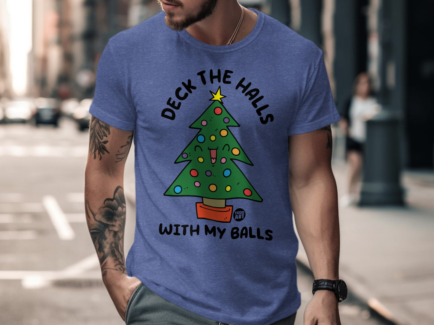 Deck the Halls with My Balls Funny T-Shirt Product
