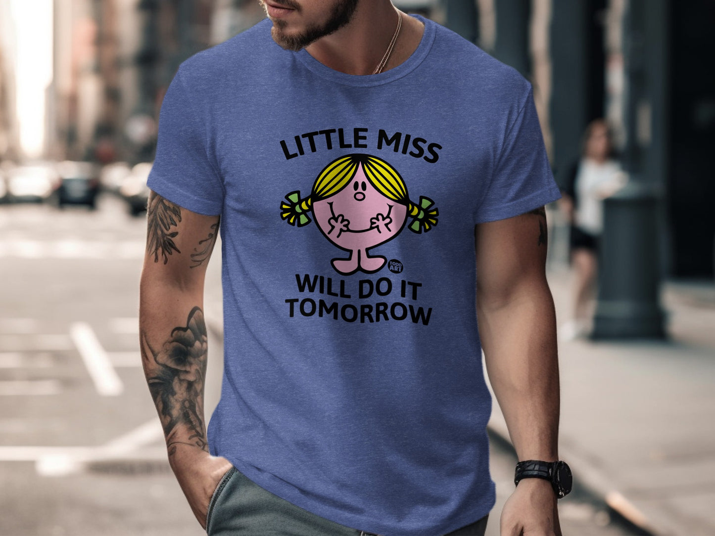 Little Miss Will Do It Tomorrow Funny Graphic Tee