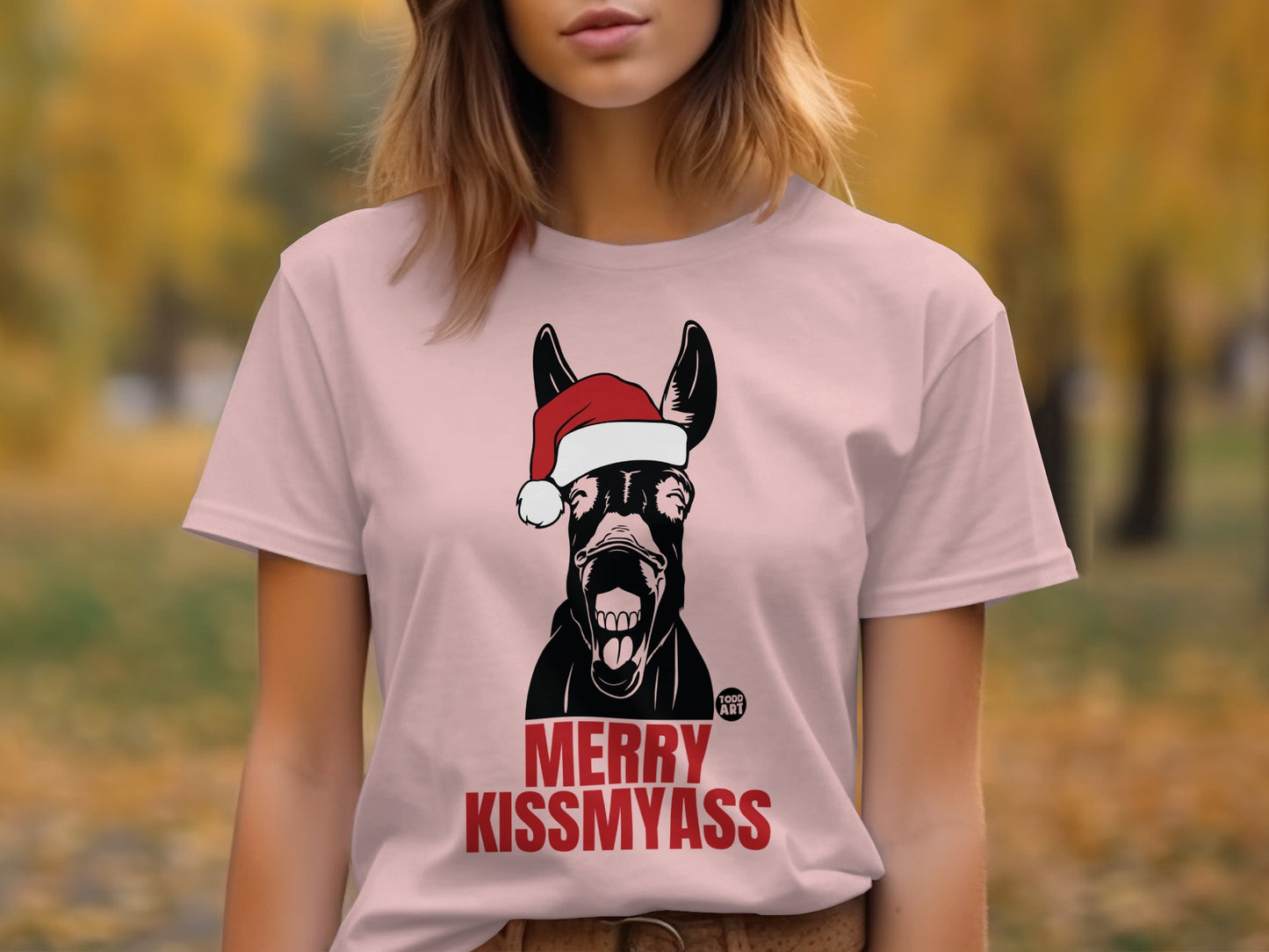 Merry Kiss My Ass Funny Christmas T-Shirt product