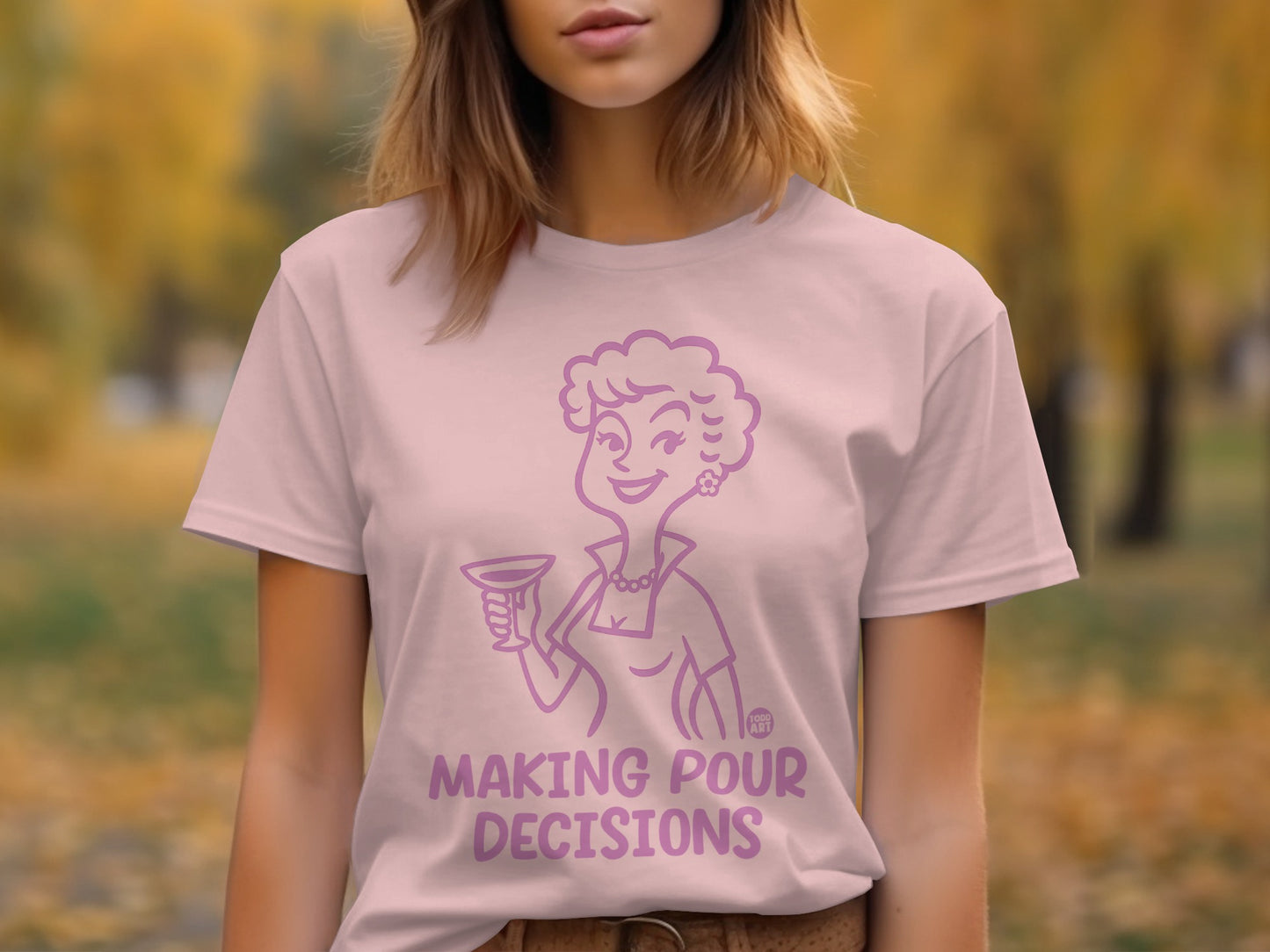 Making Pour Decisions Graphic Tee Shirt product type