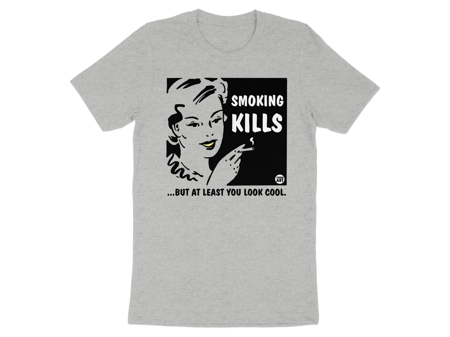 Smoking Kills Statement Graphic T-shirt