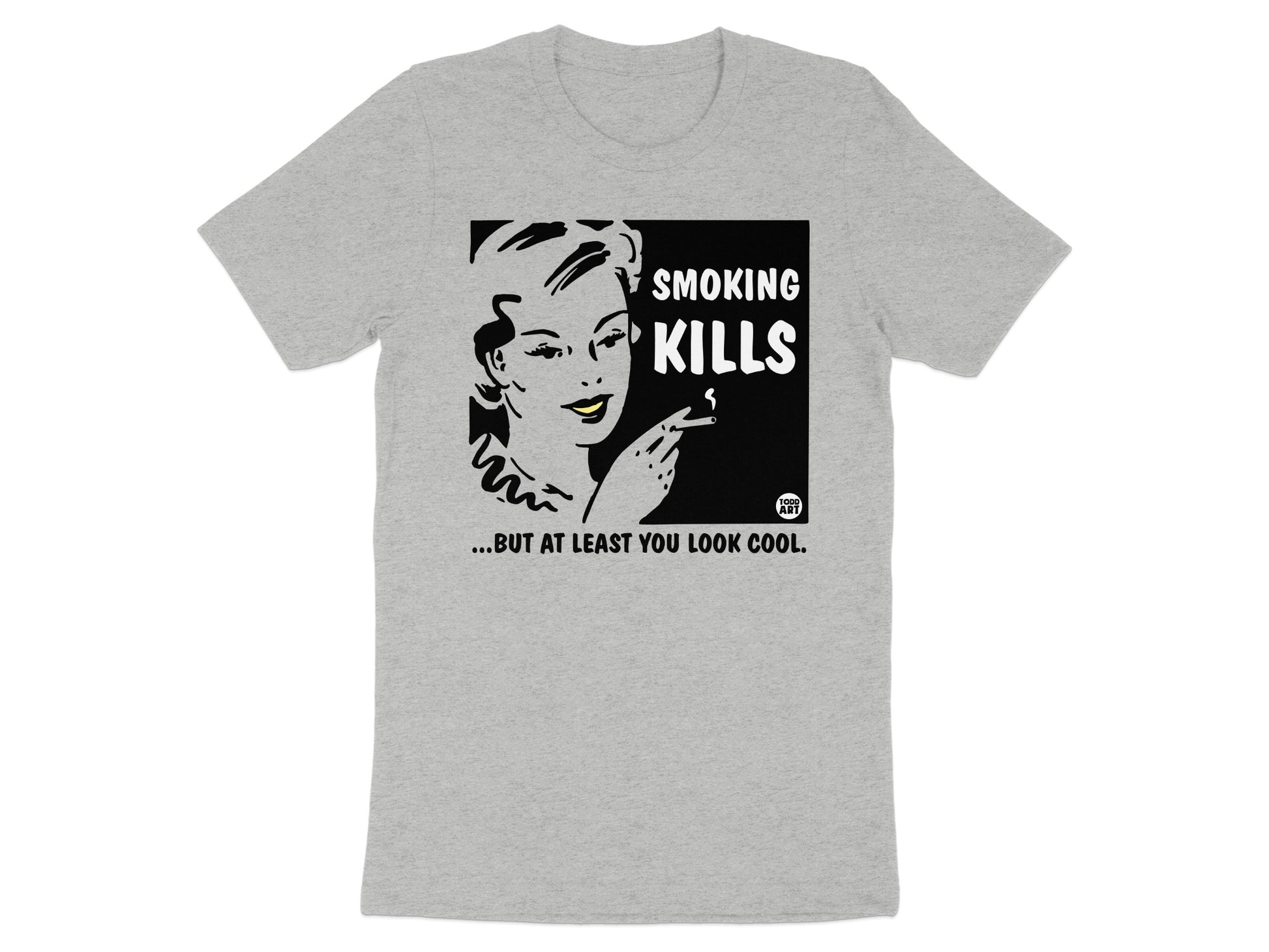 Smoking Kills Statement Graphic T-shirt