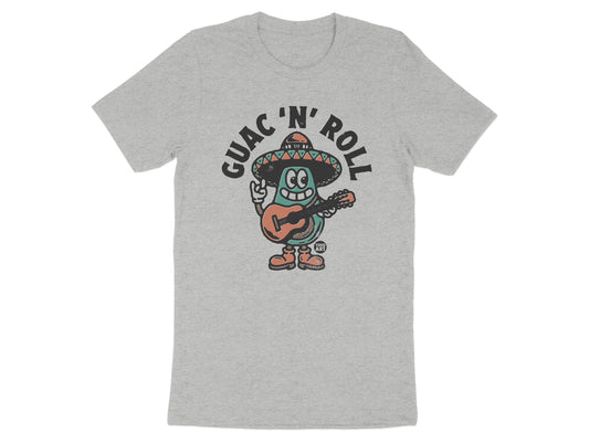 Guac 'N' Roll Guitar Playing Avocado T-Shirt