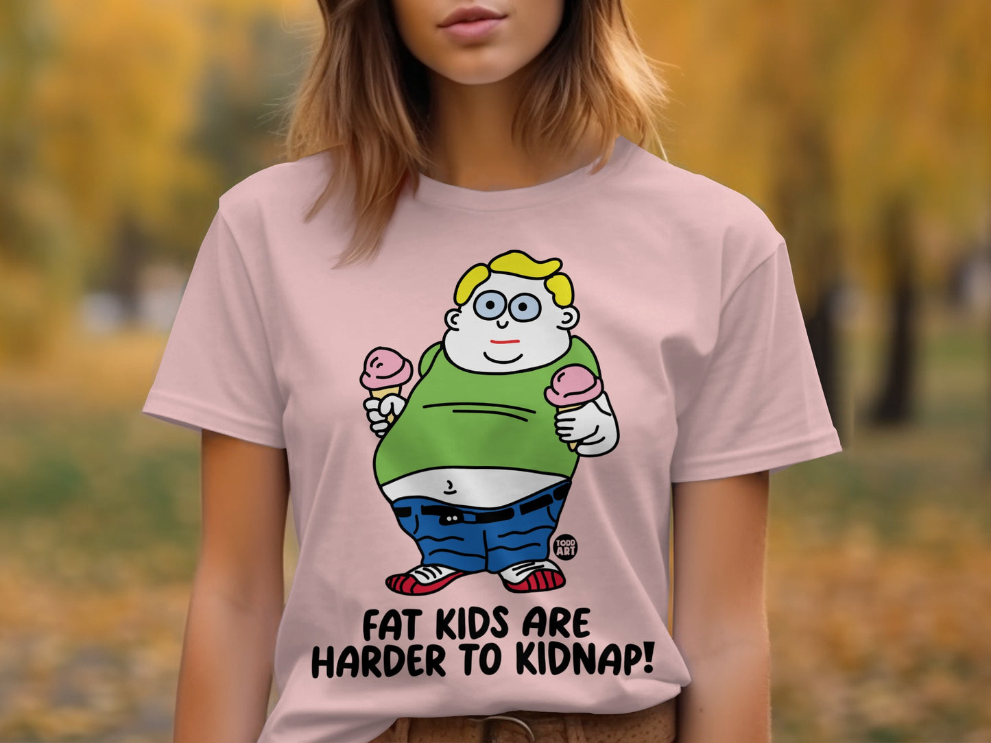 Fat Kids Are Harder To Kidnap Graphic T-Shirt product