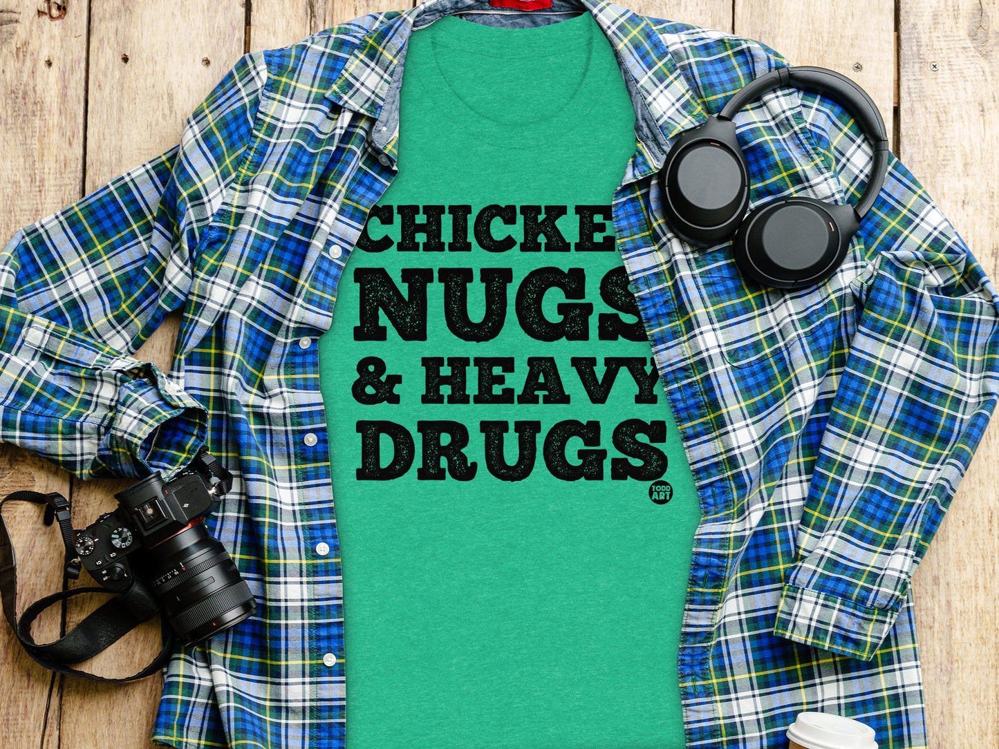 Chicken Nugs and Heavy Drugs Graphic T-Shirt product