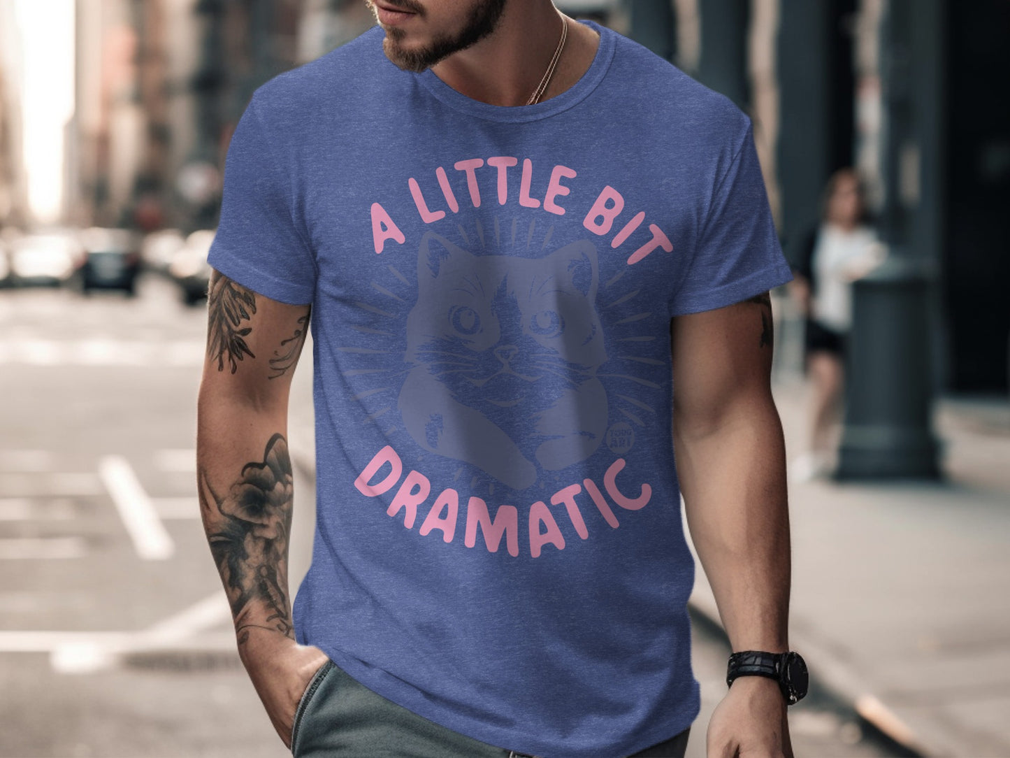 A Little Bit Dramatic Cat Graphic Tee product