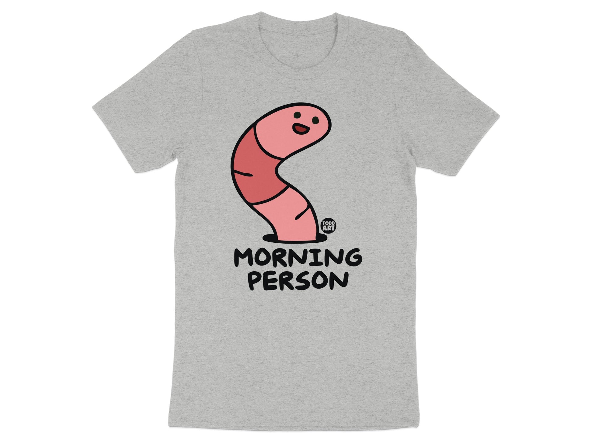 Funny Morning Person Worm Graphic Tee product