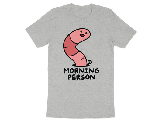 Funny Morning Person Worm Graphic Tee product